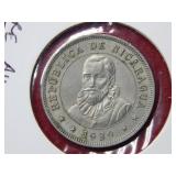 1939 Nicaragua 50 Centavos
