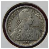 1939 French Indo China 10 Centimes Coin