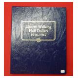 (11) Walking Liberty Silver Halves with free book