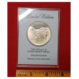 Sterling Silver Apollo 15 Eyewitness Medal