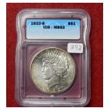 1922 S Peace Silver Dollar ICG MS62