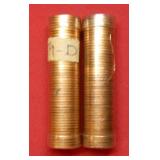 Roll of 1959 D & 1960 D Lincoln Cents