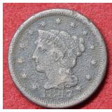 1847 Large Cent - grainy