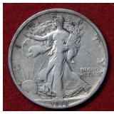1918 S Walking Liberty Silver Half