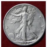 1929 S Walking Liberty Silver Half Dollar Coin