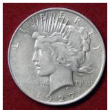 1927 D Peace Silver Dollar