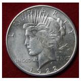 1922 S Peace Silver Dollar