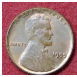 1955 Poor Man's Double Die Lincoln Cent