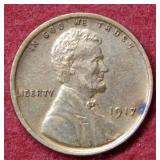 1917 Lincoln Wheat Cent Coin