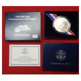 2008 Bald Eagle UNC Silver Dollar Coin