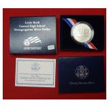 2007 Little Rock Desegregation Silver Dollar UNC