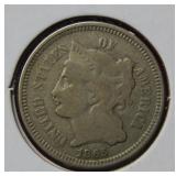 1865 Three Cent Nickel