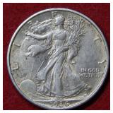 1936 D Walking Liberty Silver Half Dollar