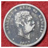 1883 Hawaii Silver Quarter