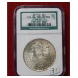 1879 S Morgan - Binion Collection NGC MS65
