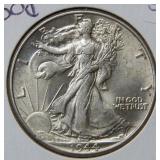 1944 Walking Liberty Silver Half Dollar Coin