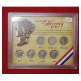 (7) Mercury Dimes - Legends
