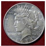1934 D Peace Silver Dollar Coin