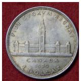 1939 Canada Silver Dollar