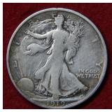 1919 D Walking Liberty Silver Half