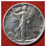 1920 S Walking Liberty Silver Half