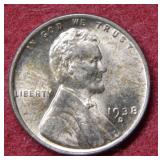 1938 D Lincoln Wheat Cent