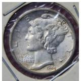 1944 D Mercury Silver Dime