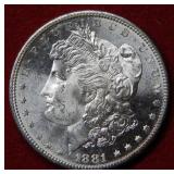 1881 S Morgan Silver Dollar