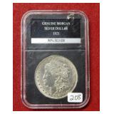 1921 Morgan Silver Dollar Coin ***