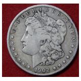 1902 S Morgan Silver Dollar Coin