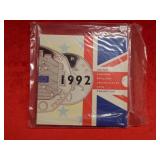 1992 1989 United Kingdom BU Coin Set - Unopened