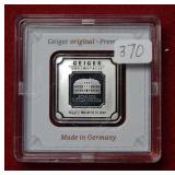 10 gram .999 Fine Silver by Geiger