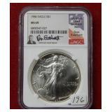 1986 Silver Eagle 1oz NGC MS69 - First Year