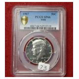 1967 Kennedy SMS Half PCGS SP66