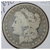 1890 CC Morgan Silver Dollar Coin