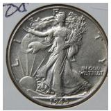 1945 Walking Liberty Silver Half Dollar Coin