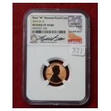 2019 W Lincoln Cent NGC Reverse PR 70 Red