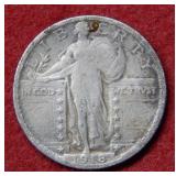 1918 Standing Liberty Silver Quarter