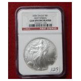 2006 Silver Eagle 1oz NGC GEM UNC - First Strike