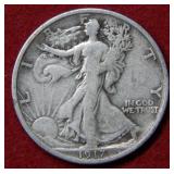 1917 S Walking Liberty Silver Half Dollar Coin