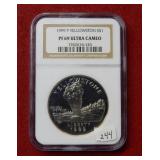 1999 P Yellowstone Silver Dollar NGC PF69 UC