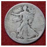 1921 S Walking Liberty Silver Half