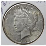 1927 Peace Silver Dollar