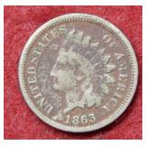 1863 Indian Head Cent