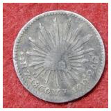 1860 Mexico 1 Real Coin