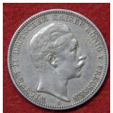 1910 German 3 Mark Coin