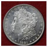1881 Morgan Silver Dollar Coin