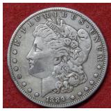 1889 CC Morgan Silver Dollar