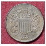 1866 Two Cent Piece