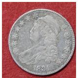 1831 Bust Silver Half Dollar Coin